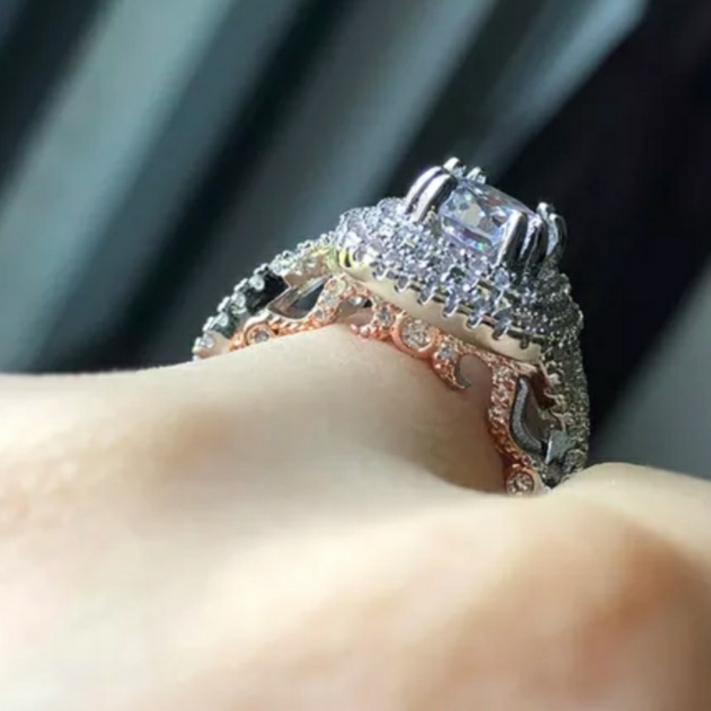 New Silver Two Tone Ring - Picture 3 of 6